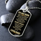 To My Son | Never Forget | Dog Tag