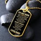 To My Son | Never Forget | Dog Tag